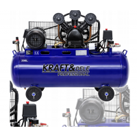 Eļļas kompresors Gaisa kompresors 200L 3 virzuļi 4100W 650L/min 400V *(KD4059)