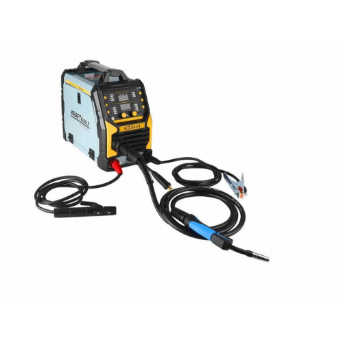 Инверторный сварочный аппарат 255A MIG FLUX MMA TIG LIFT SYNERGY комплект kraft&Dele (KD3434)