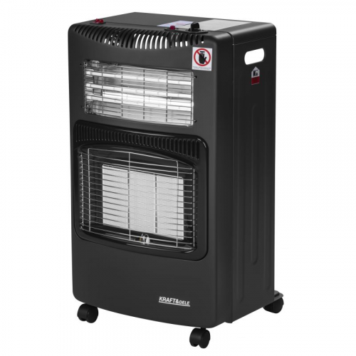 Gāzes sildītājs 1500/2750/4200W un elektriskais sildītājs 1200W 2 vienā KD6531