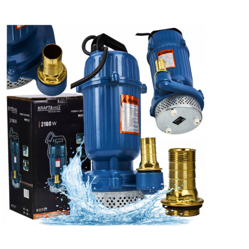 Iegremdējamais sūknis tīram un netīram ūdenim, septiskajām tvertnēm un kanalizācijai, 1600 W, 12 500 l/h, Kraft&Dele (KD767)