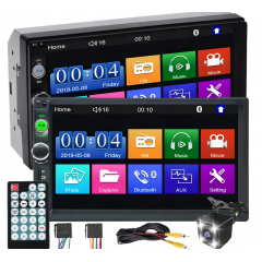 Автомагнитола BLUETOOTH 2 DIN 7" RDS USB MICRO SD 4x50 Вт камера заднего вида RETOO(M010)