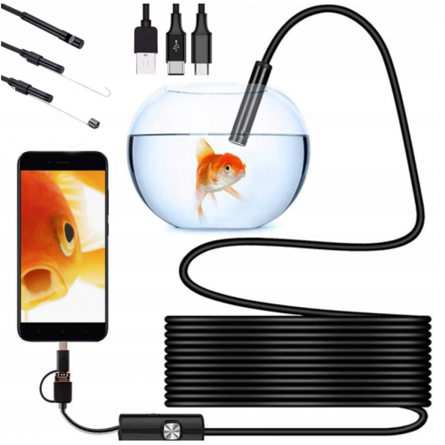 Эндоскопическая камера для осмотра Android с разъемом USB-C для смартфонов Android, 1M LED RETOO(M043)
