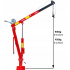 HDS Celtnis 450kg auto pacēlājs + vinčā - grozāms 360 , 0-205cm (MT12102)