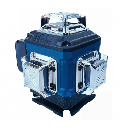 Lāzera līmeņrādis Krustveida lāzers Zaļš Pašlīmeņojošs 4D 360 2 Baterijas.(OD2221)