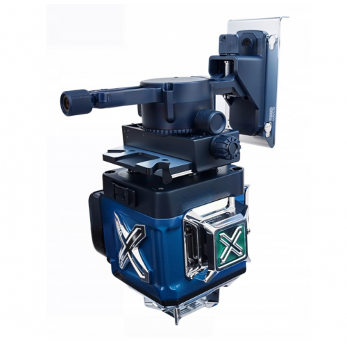 Lāzera līmeņrādis Krustveida lāzers Zaļš Pašlīmeņojošs 4D 360 2 Baterijas.(OD2221)