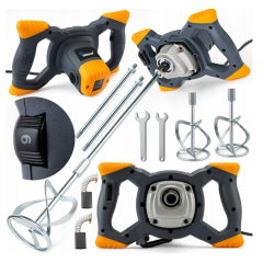 Elektriskais maisītājs betonam, apmetumam, līmei, javai, 3150 W, 2 profesionāli maisītāji. (OD9131)