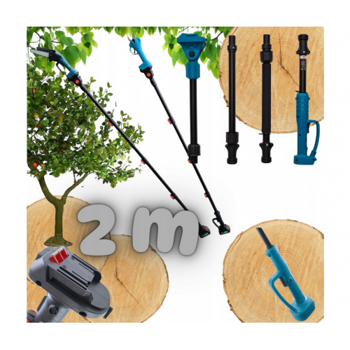 6 COLLU AKUMULATORA ZĀĢIS + ATKARĪBAS ŠĶĒRES + TELESKOPISKĀ ROKA 2M 2X36V KOMPLEKTS.(OD9140)