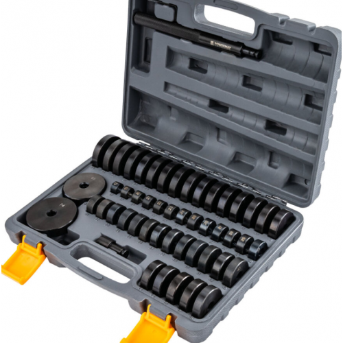 ADAPTERU KOMPLEKTS BUKSU UN GULTŅU UZSTĀDĪŠANAI UN DEMONTĒŠANAI 52 gab. 18–74 mm (PM-STIL-52T)