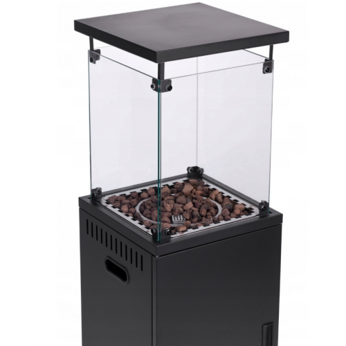 Gāzes sildītājs, starojošais sildītājs, 13 kW, stikla dārza akmeņu pārsegs no MalTec. (TZ-001; CHG375)