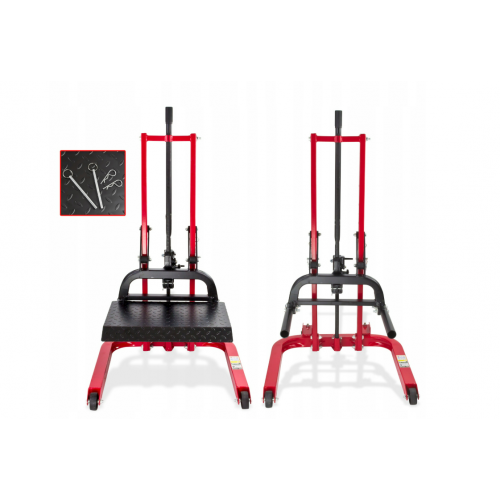 Vienas statņa mobilais pacēlājs virsbūves remontam un krāsošanai, kvadrātveida, kvadracikliem, 900 kg.  KRAFT&DELE (KD5805)