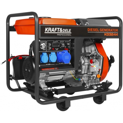 Ģenerators 230V 32A 7KW DĪZELIS (KD3244)