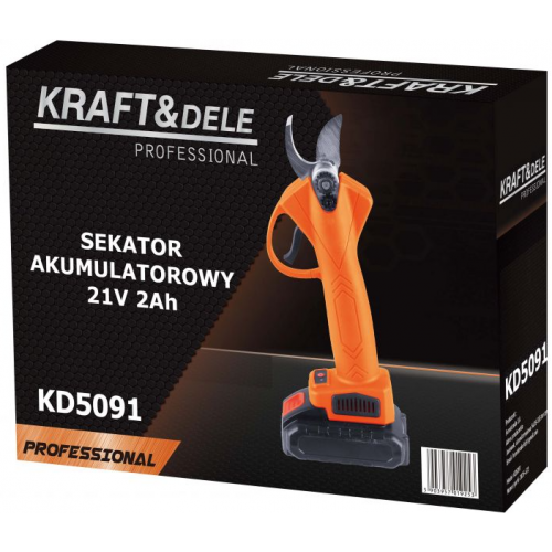 Akumulatora dārza šķēres 21V 2Ah x 2 gab. + lādētājs (KD5091)