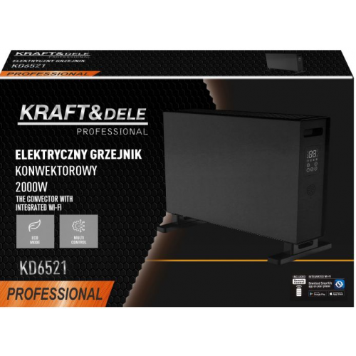 Elektriskais konvektora sildītājs 2000 W ar Wi-Fi (KD6521)
