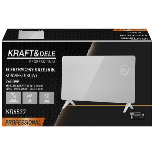 Elektriskais konvektora sildītājs 2400W ar Wi-Fi (KD6522)