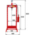 Hidrauliskā prese 20T ar divpakāpju sūkni un bīdāmo virzuli (MT01202)