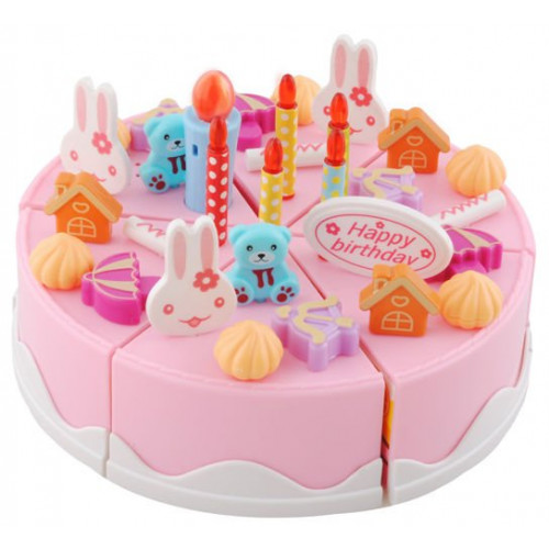 Dzimšanas dienas rotaļu torte bērniem - 75el. (04504)