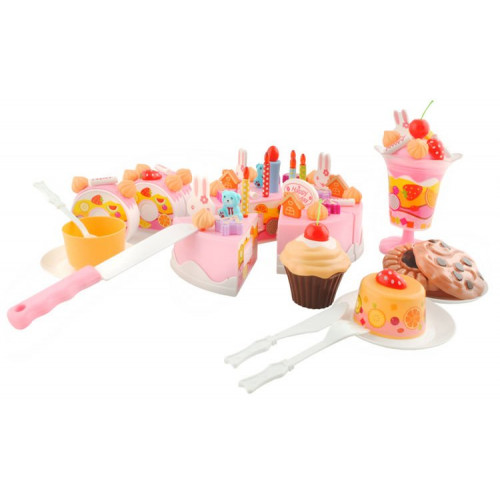 Dzimšanas dienas rotaļu torte bērniem - 75el. (04504)