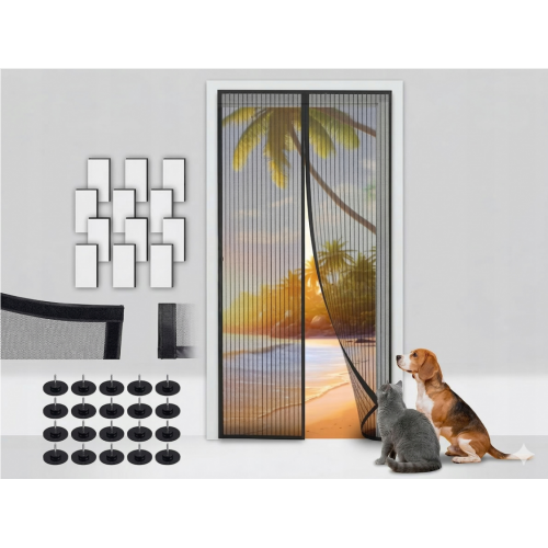 Magnētiskais moskītu tīkls durvīm 100 x 210 cm no Maltec (00018602)