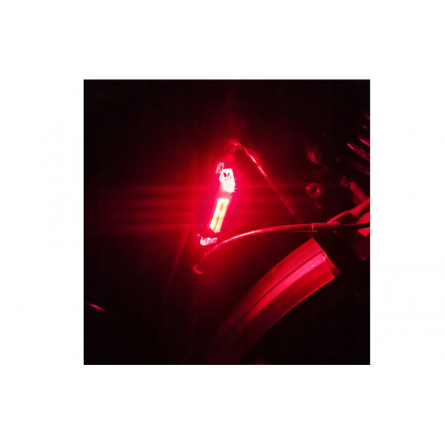 Velosipēda lukturis 4T6 usb + aizmugurējais lukturis Trizand (00018668)