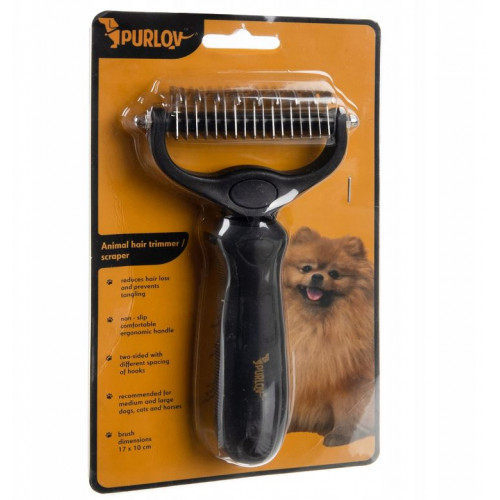 Pašattīroša suņu/kaķu matu ķemme  Purlov (20427)