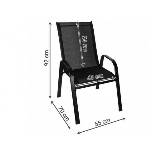 Dārza krēslu komplekts - 4gab. (00020871, 23460)
