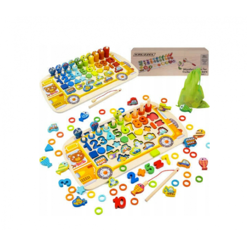 Interaktīvais bērnu koka puzle 6-in-1 (00022636)