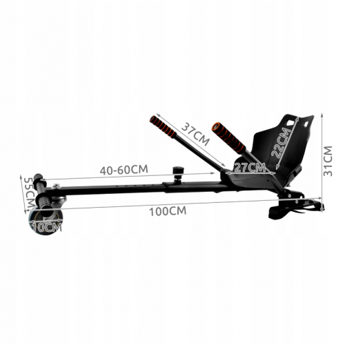 Pārsegs elektriskajam skrituļdēlim un hoverbordam, universāls sēdeklis Gokart no Trizand (00023193)