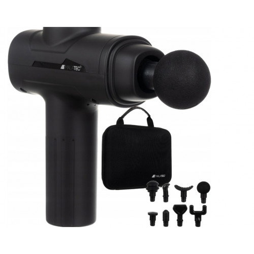 Ķermeņa un muskuļu masāžas pistole ar 8 stiprinājumiem, kas nodrošina līdz pat 4 stundu darbību (00023642)