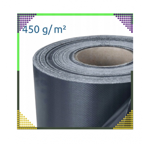 Antracīta žoga lentes pārsegs 19x35cm, 450 g/m² žoga paneļiem un žoga klipšiem (00023696)