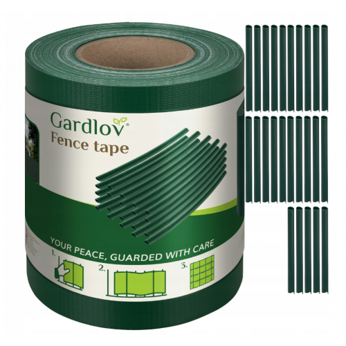 Žoga lentes pārsegs 19x35cm, 450 g/m² žoga paneļiem un žoga klipšiem, zaļā (00023699)