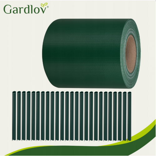 Žoga lentes pārsegs 19x35cm, 450 g/m² žoga paneļiem un žoga klipšiem, zaļā (00023699)