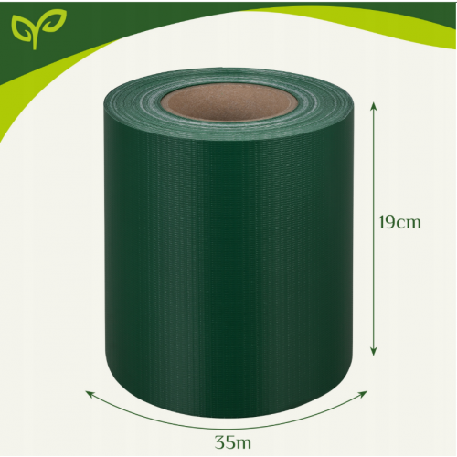 Žoga lentes pārsegs 19x35cm, 450 g/m² žoga paneļiem un žoga klipšiem, zaļā (00023699)