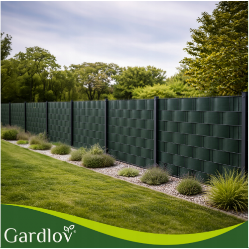 Žoga lentes pārsegs 19x35cm, 450 g/m² žoga paneļiem un žoga klipšiem, zaļā (00023699)