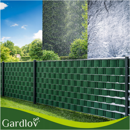 Žoga lentes pārsegs 19x35cm, 450 g/m² žoga paneļiem un žoga klipšiem, zaļā (00023699)