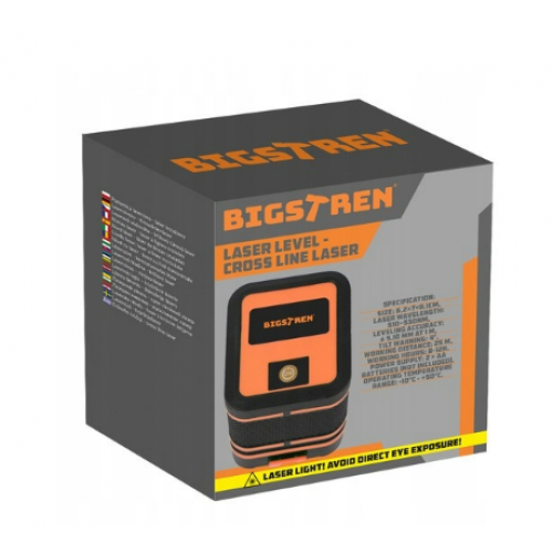 Lāzera līmeņrādis Krustveida lāzers Zaļš Pašlīmeņojošs Bigstreena (00024293)