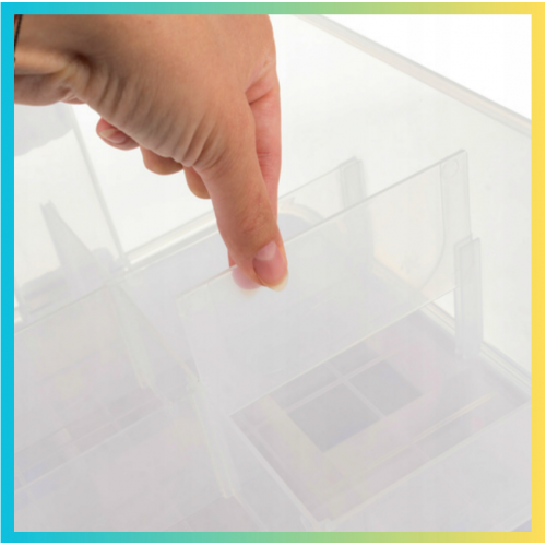 Bērnu rotaļlietu kaste, 15 l, divstāvu,  ar nodalījumiem (00025756)