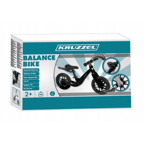 Divriteņu līdzsvara velosipēds, 12" riteņi Kruzzel (00025767)