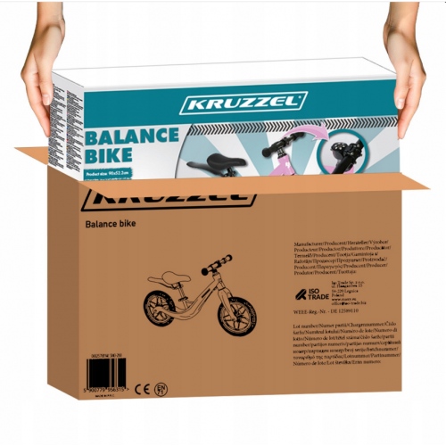 Līdzsvara velosipēds bērniem no 2 gadu vecuma, Balance Bike no Kruzzel (00025768)