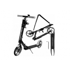 Bērnu skrejritenis melns un pelēks ar 200mm riteņiem no KRUZZEL (00026141)