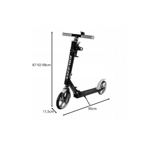 Bērnu skrejritenis melns un pelēks ar 200mm riteņiem no KRUZZEL (00026141)