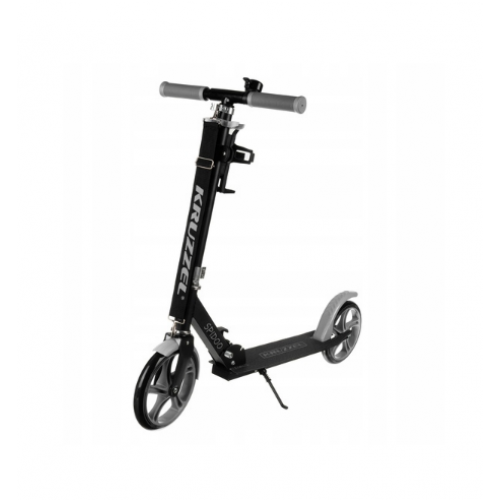 Bērnu skrejritenis melns un pelēks ar 200mm riteņiem no KRUZZEL (00026141)