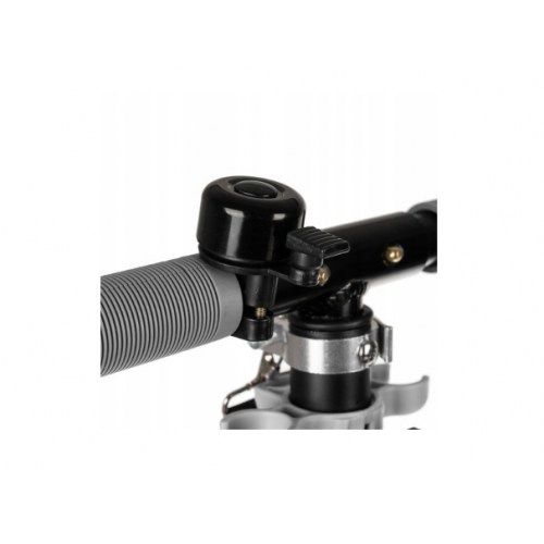 Bērnu skrejritenis melns un pelēks ar 200mm riteņiem no KRUZZEL (00026141)