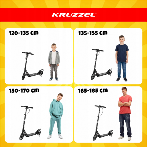 Salokāms skrejritenis bērniem, Pilsētas, Liels, 200 mm riteņi no Kruzzel (00026142)