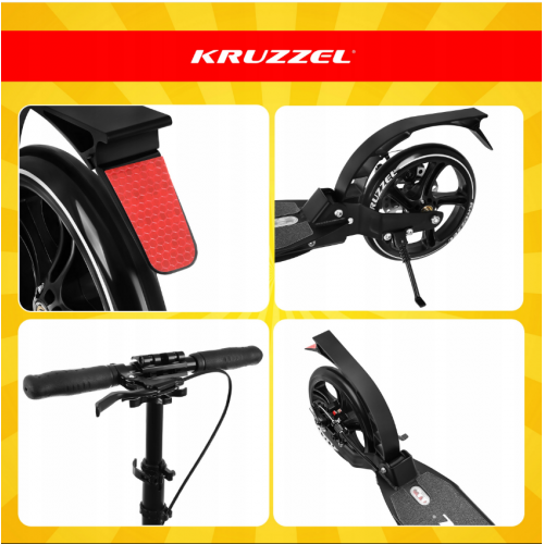 Salokāms skrejritenis bērniem, Pilsētas, Liels, 200 mm riteņi no Kruzzel (00026142)