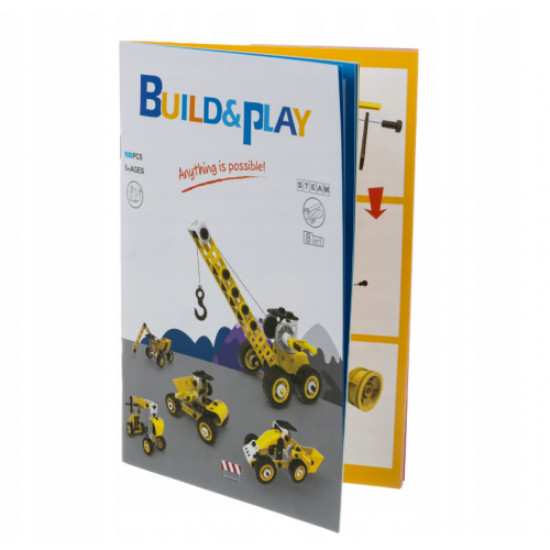 Radošais bērnu konstruktora komplekts 3D, 100 gab no ISO TRADE (00026329)