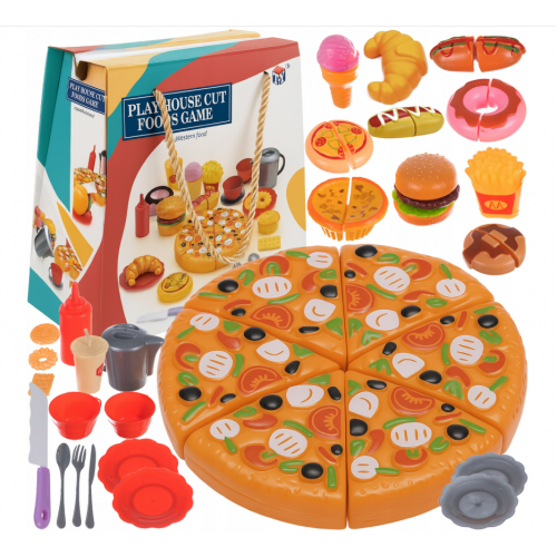 Rāceņu griešanas komplekts hotdogs, frī kartupeļi, burgers Iso Trade (00026691)