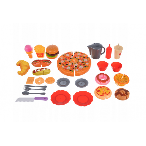 Rāceņu griešanas komplekts hotdogs, frī kartupeļi, burgers Iso Trade (00026691)