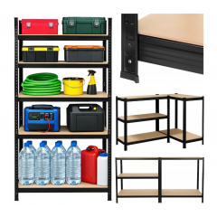 Metāla noliktavas plaukti, garāžai, pagrabam, 180x90x40 no ISO  TRADE (00027340)