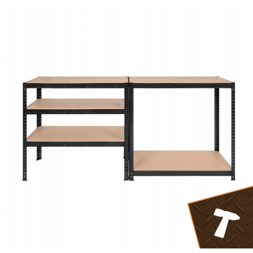 Metāla noliktavas plaukti, garāžai, pagrabam, 180x90x40 no ISO  TRADE (00027340)