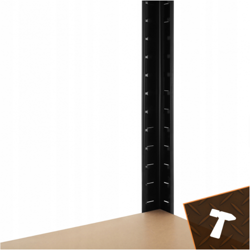 Metāla noliktavas plaukti, garāžai, pagrabam, 180x90x40 no ISO  TRADE (00027340)